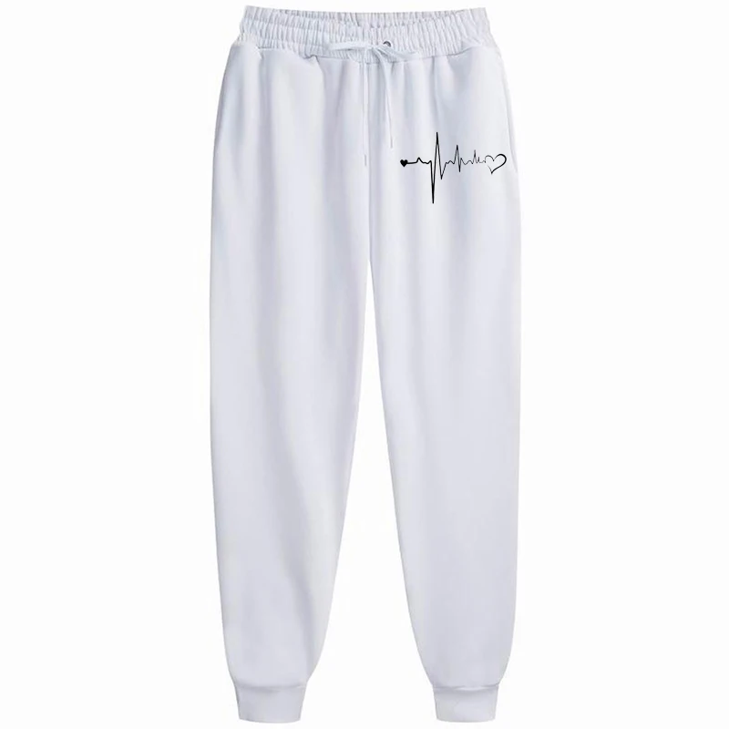 Celana olahraga wanita, bawahan Jogger longgar pinggang elastis dengan saku atletis Gym Fitness jogging