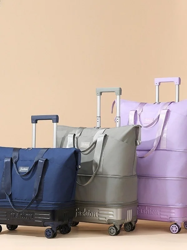 large-capacity-travel-bag-with-universal-wheels-and-pull-rod-student-storage-maternity-bag-backpack-pull-dual-use-tourist-bag