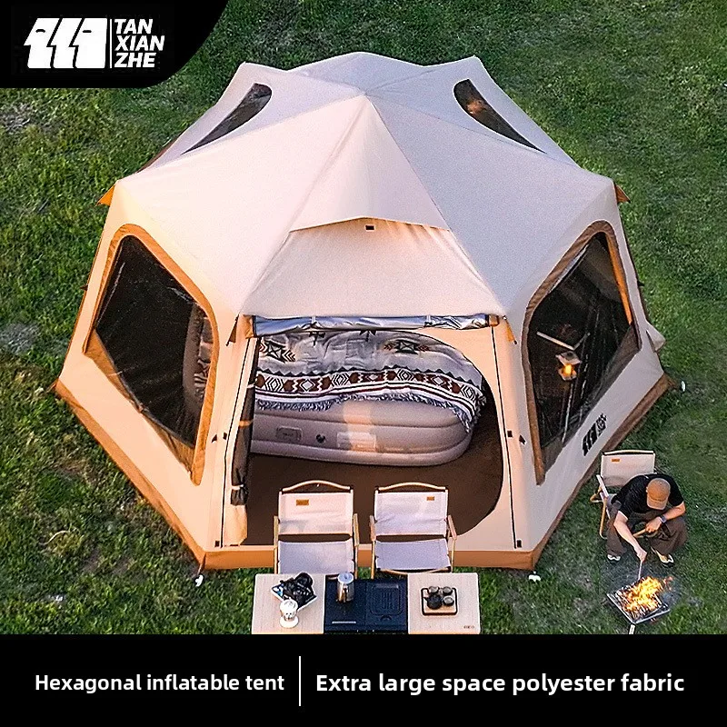 

Надувная палатка для внедорожника Explorer, для кемпинга на открытом воздухе, быстрая установка, защита от солнца и дождя, не требует сборки, для задней двери внедорожника.