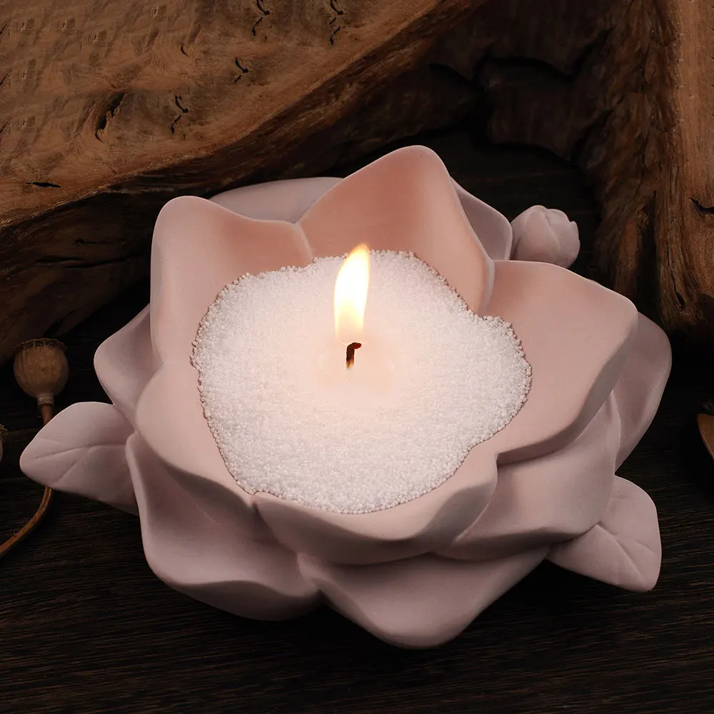 لتقوم بها بنفسك زهرة الايبوكسي الراتنج الجبس كاميليا منفضة سجائر قالب الاسمنت الطين شمعة حامل صابون قالب من السيليكون ديكور المنزل ،