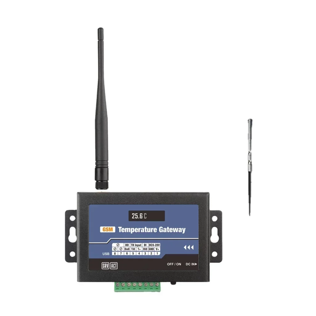 Sensor de Temperatura y Humedad CWT-L1T GSM 2G 4G WiFi para Servidor de Datos, Registrador de Datos con Alertas SMS y Llamadas de Temperatura Alta y Baja