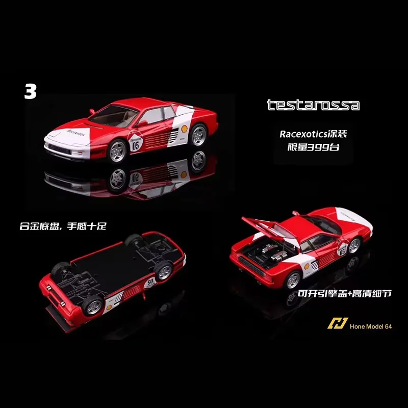 Pre-sale Hone Model 64 1/64 Testarossa F110 Alloy Car Model Adult Classic Collection Display Gift Souvenir Boy Toy