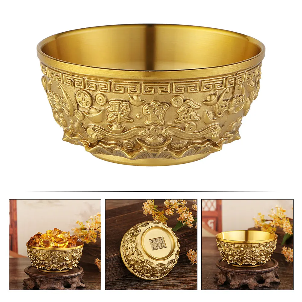 Cornucopia Brass Incense Holders Fortunate Attract Wealth Good Luck Magical Power Treasure Bowls Desktop Ornament Home Decor