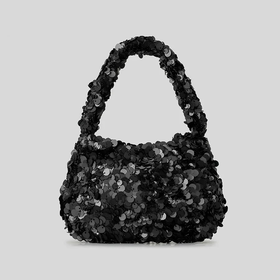 

Shinny Chain Shoulder Crossbody Bags Fashion Sequins Women Handbags Elegant Clutch Bag for Wedding Party Small Tote Female Purse