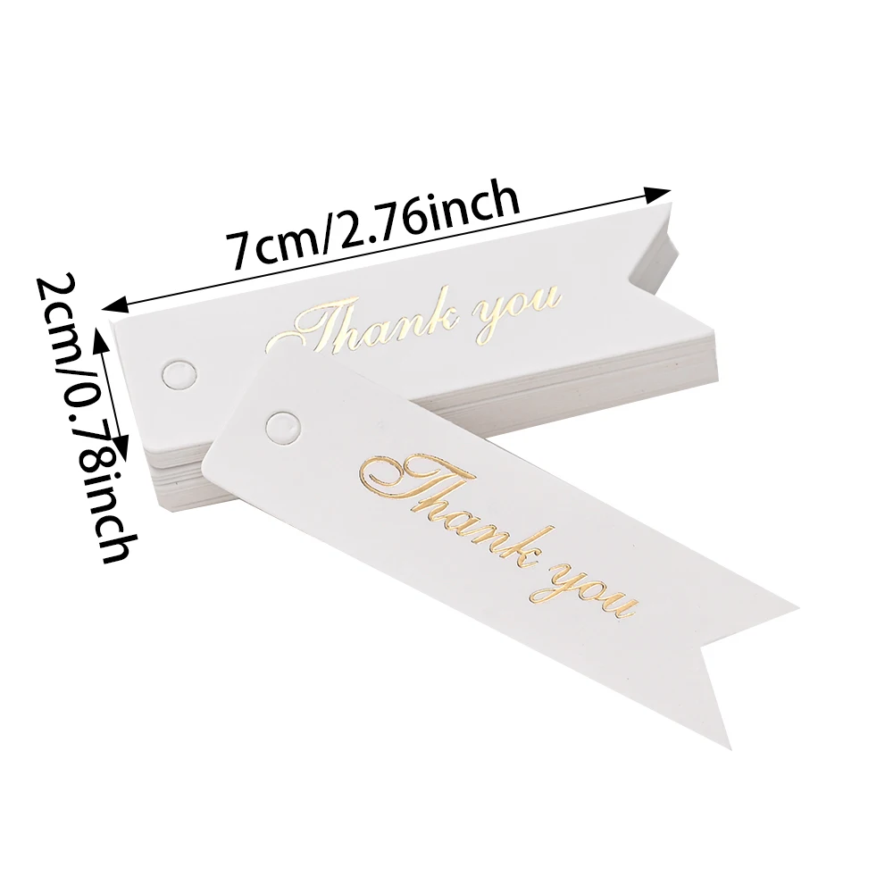 50 Stück Dankesanhänger im Schwalbenschwanz-Design mit Schnur, mehrfarbige Geschenkanhänger für Basteldekoration, Hochzeitsgeschenke und Verpackungen – Detail 5