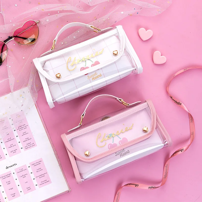 Adorable Fresh Style Large Capacity Pencil Case for Girls Mother-Daughter Set Junior High Stationery Box