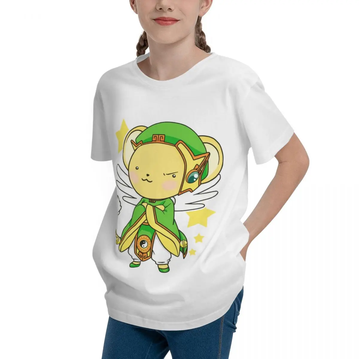 Cardcaptor Sakura Kero Shaoran Teeanger Basic Short Sleeve T-Shirt Harajuku Top tee Graphic Vintage Novelty High grade