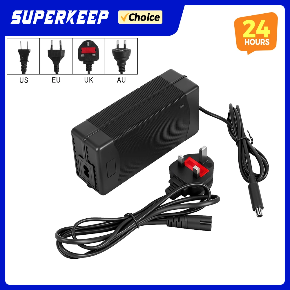 

54.6V 2A Charger Compatible with For Xiaomi 5 Electric Scooter Charger Power Adapter AU US EU UK Plug Kickscooter Repair Parts
