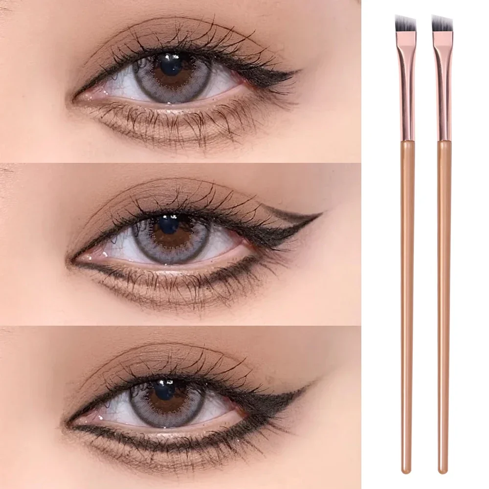 1PCS Blade Makeup Brushes Angled Thin Eyebrow Brush Flat Fine Eyeliner Brush Professional Liner Brow Women Beauty Make Up Tools