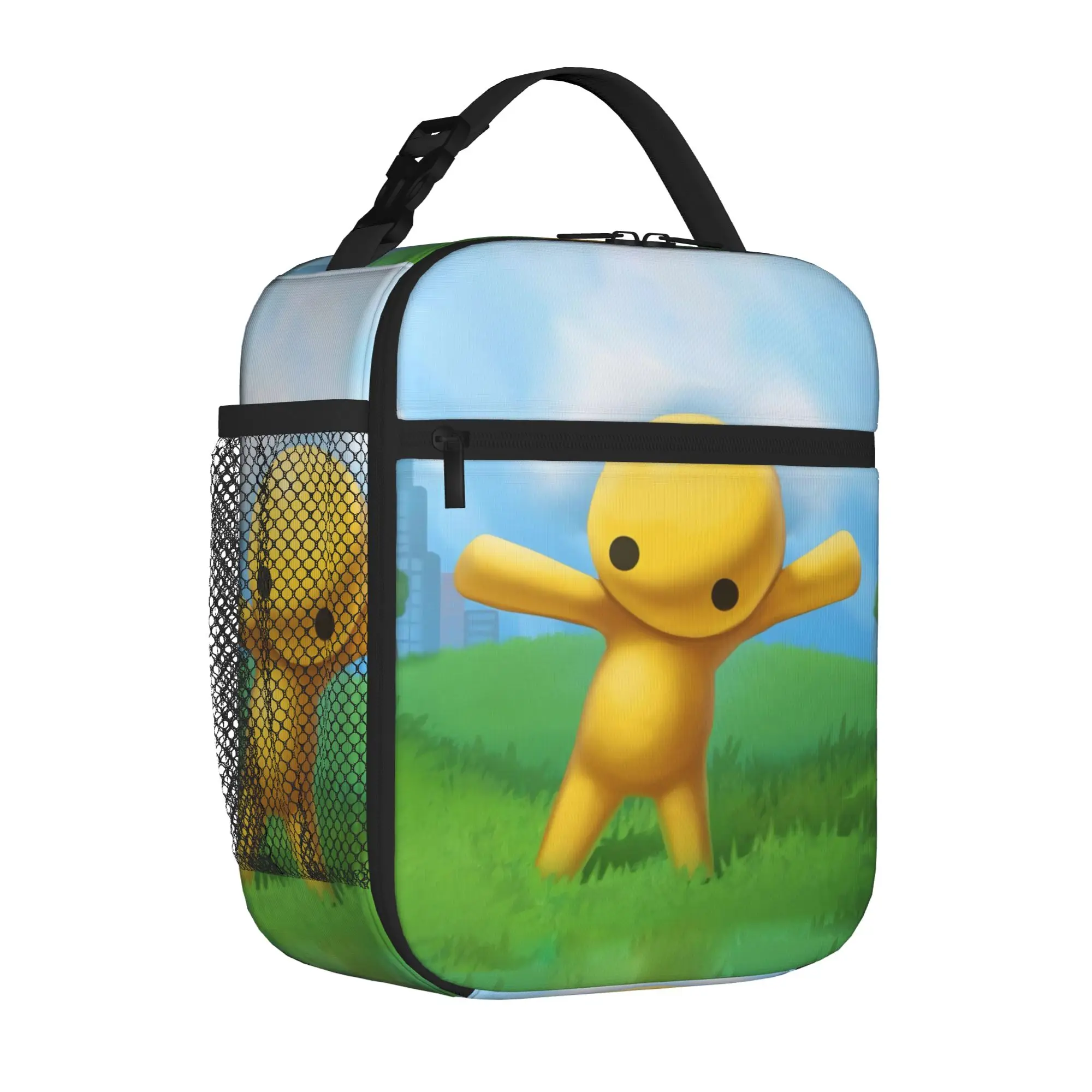 Wobbly Life Sandbox Game Portable Thermal Cooler Bag Cartoon Funny Durable Insulated Lunch Bags Y2K Container Box For School