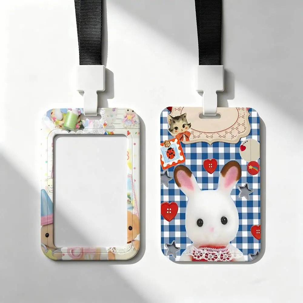 S-SylvanianS Families Trendy Luxury ID Card Holder Lanyard Gift Men And Women For Gift Daily Life