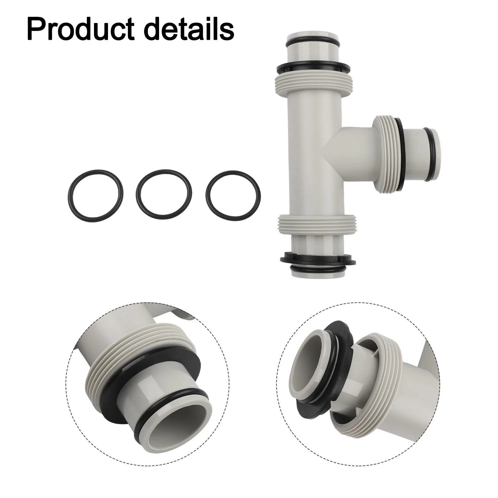 High Quality New Adapter UV Resistance Dual Split For Intex Parts Hose Plunger Valve PP Material Pool Pumps T-connector