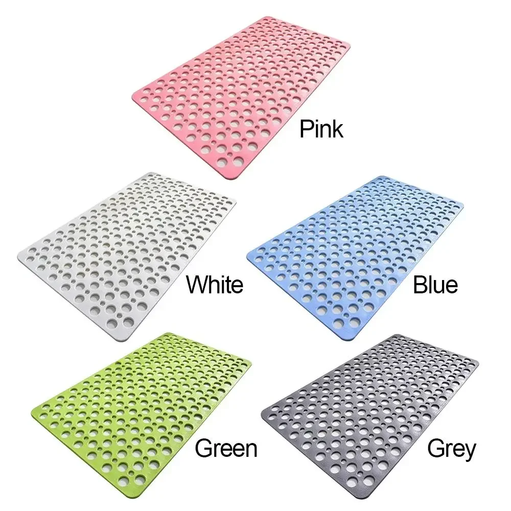 Shower Mat Extra Large Bath Non Slip Porous Kitchen Bathtub Strong Suction Anti-Mold TPE Pad Shower Mat