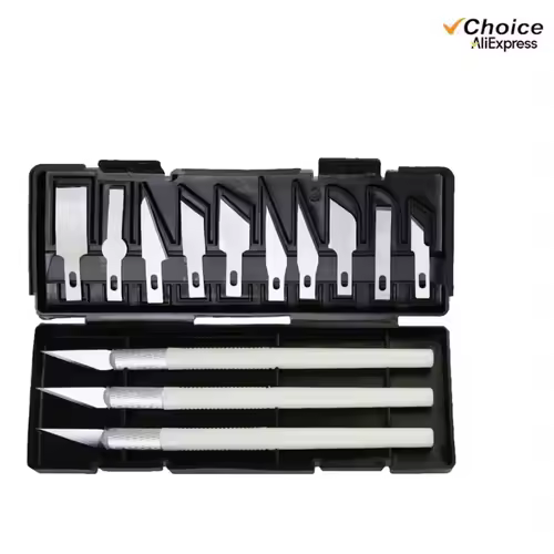 3D Printer Tool Kit for FDM/SLA – Nozzle Cleaner, Scraper, Tweezers, File & Engraving Tools for Maintenance - Image 9
