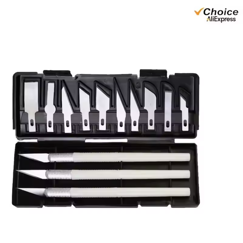 3D Printer Tool Kit for FDM/SLA – Nozzle Cleaner, Scraper, Tweezers, File & Engraving Tools for Maintenance - Image 9