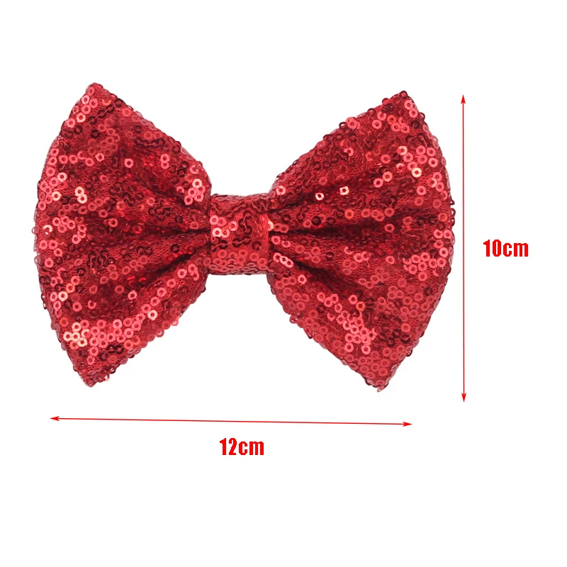 5-Zoll Kinder-Haarspange mit bestickter Schleife und Pailletten, Baby-Stirnband, europäisches und amerikanisches neues Schleifen-Haaraccessoire – Detail 1