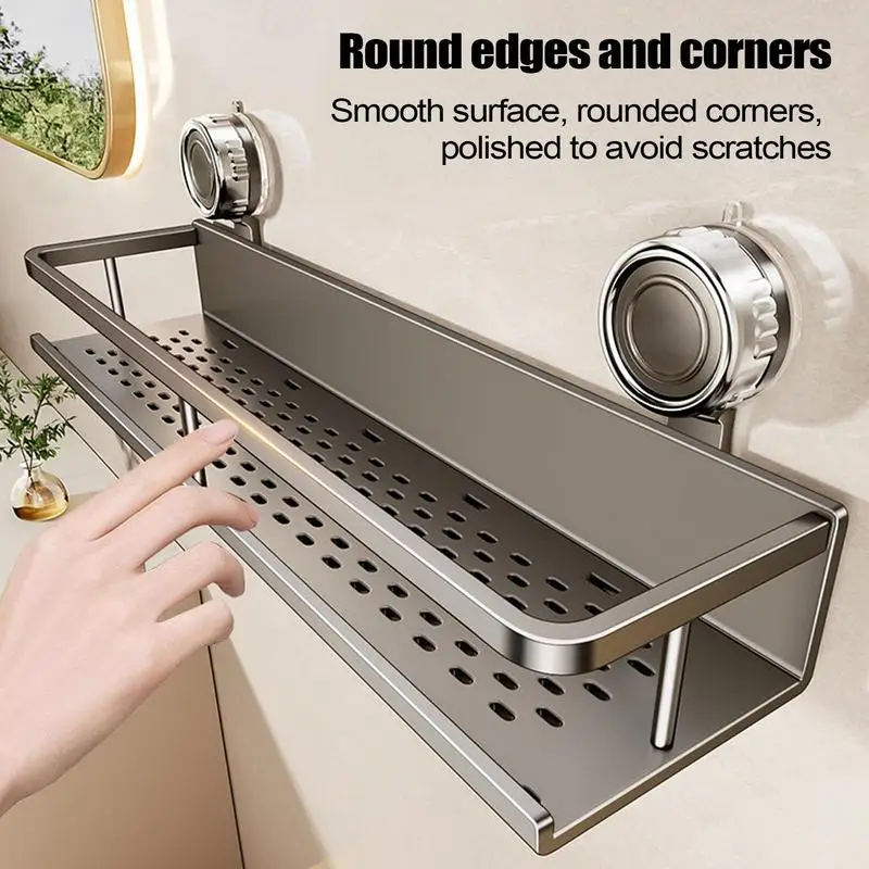 

Полка для душа на присоске, полки для ванной комнаты, стеллаж для хранения на стене, экономия места для квартиры, кухни, туалета, гостиной