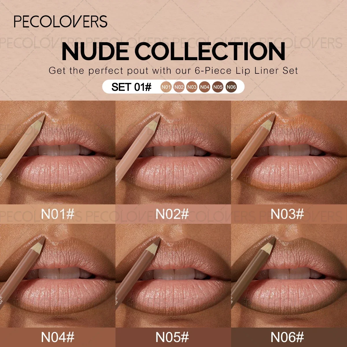 1 fodera per labbra opaca in velluto: tazza antiaderente liscia sfumabile, impilabile, per tutte le pelli e regalo di Natale