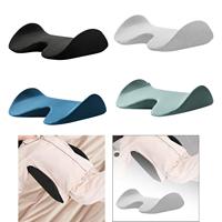 Lumbar Support Pillow for Bed Portable Memory Foam Lumbar Cushion Waist Sleep Cushion for Car Sofa Office Chair recliner