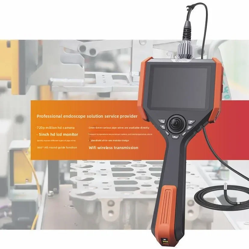 HMK white light optional high-resolution video endoscope four-way hose industrial endoscope hose endoscope