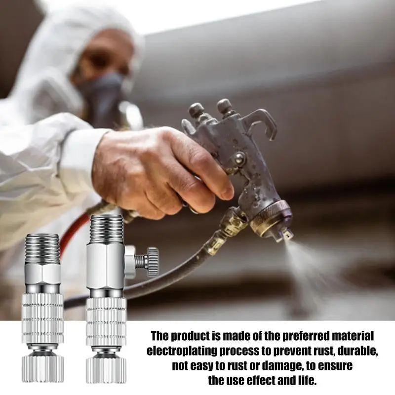 Airbrush Quick Connect Fittings Heavy Duty Disconnect Adapter Kit 1/8 Connectors Release Coupling Smooth Air Brush Replacement
