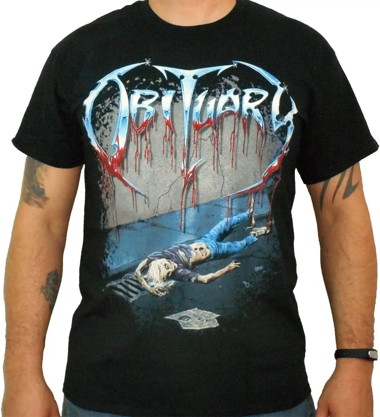 Obituary (Slowly We Rot) Men's T-Shirt