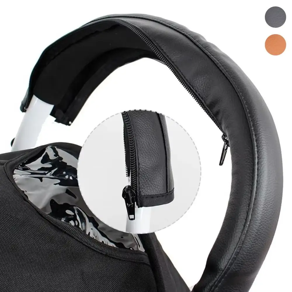 

Прочный чехол на руль детской коляски из искусственной кожи, стильная молния, универсальный рукав для детской коляски, противоскользящие моющиеся защитные перчатки