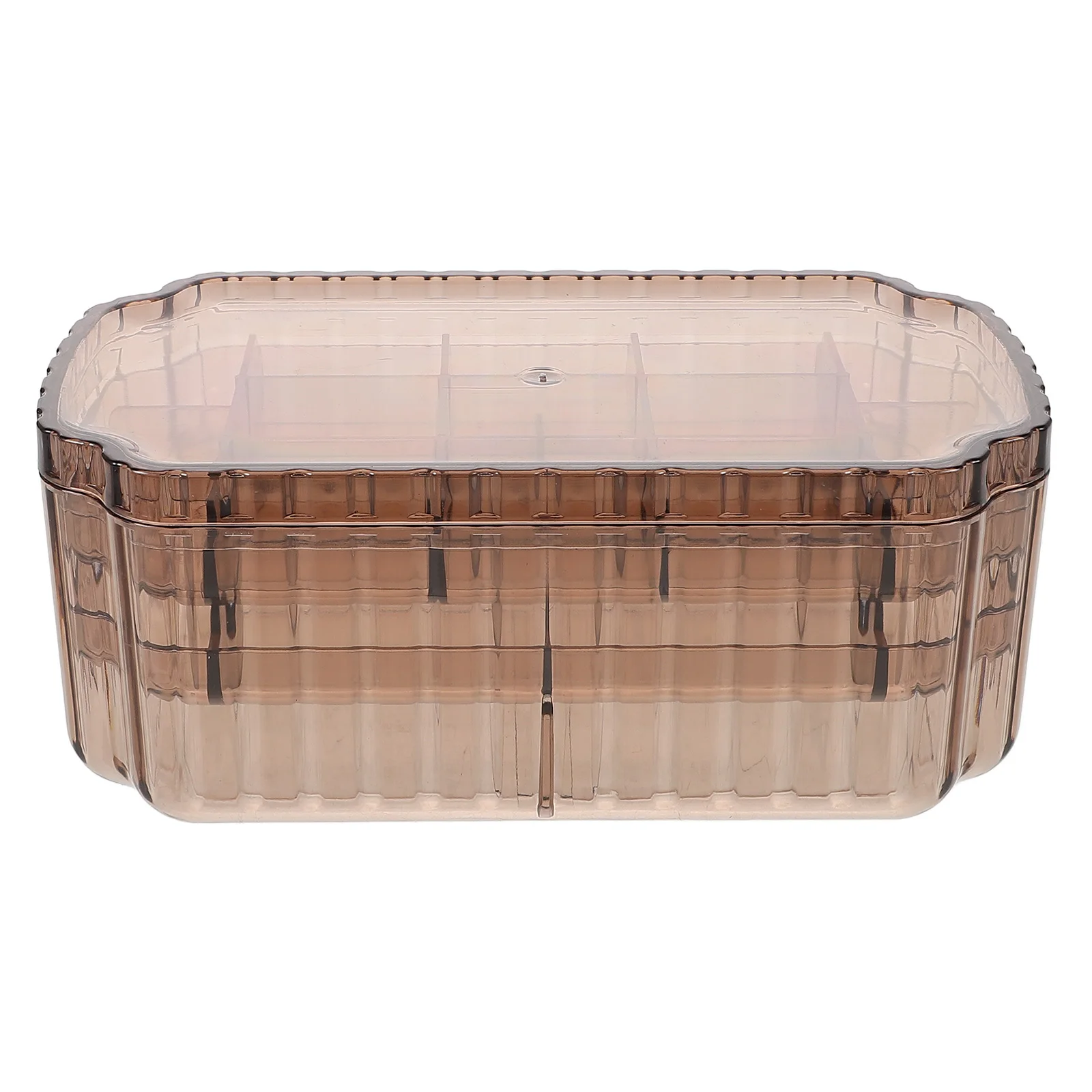 

Jewelry Storage Box 3 Layers Plastic ganizer for Earrings Rings Necklaces Bracelets Travel Small Compact Multifunctional Jewelry