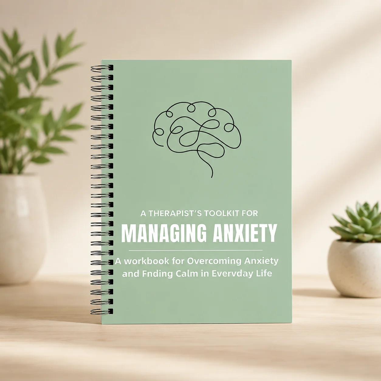 

Managing Anxiety Workbook for Adults, Therapist Toolkit with Relaxation Worksheets, CBT Coping Skills & Stress Relief Guide