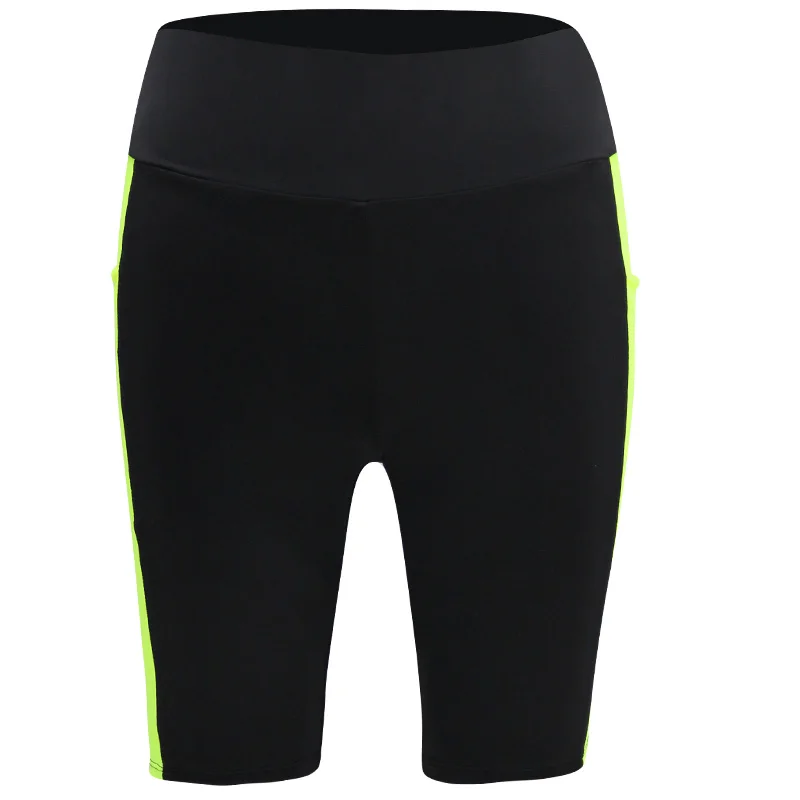 Pantalones cortos de Yoga para mujer, pantalones deportivos para correr, cinco pantalones, gimnasio, ciclismo, trote, Base de entrenamiento, pantalones deportivos de talla grande de estiramiento alto, 2022