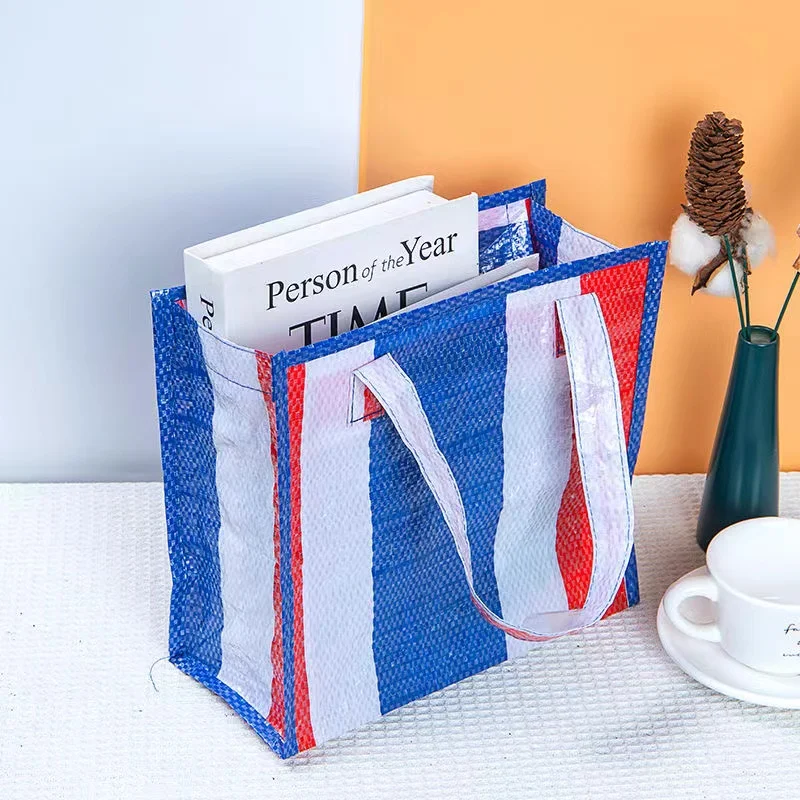Large-capacity Waterproof Supermarket Shopping Bag Portable PP Woven Shopping Bag For Retail Stores Boutique And Supermarkets