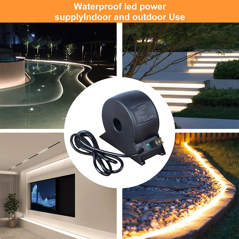 LED Outdoor Waterproof Ring Power Transformer underwater Swimming Pool Lamp buried Lamp 220rpm AC12VAC24V