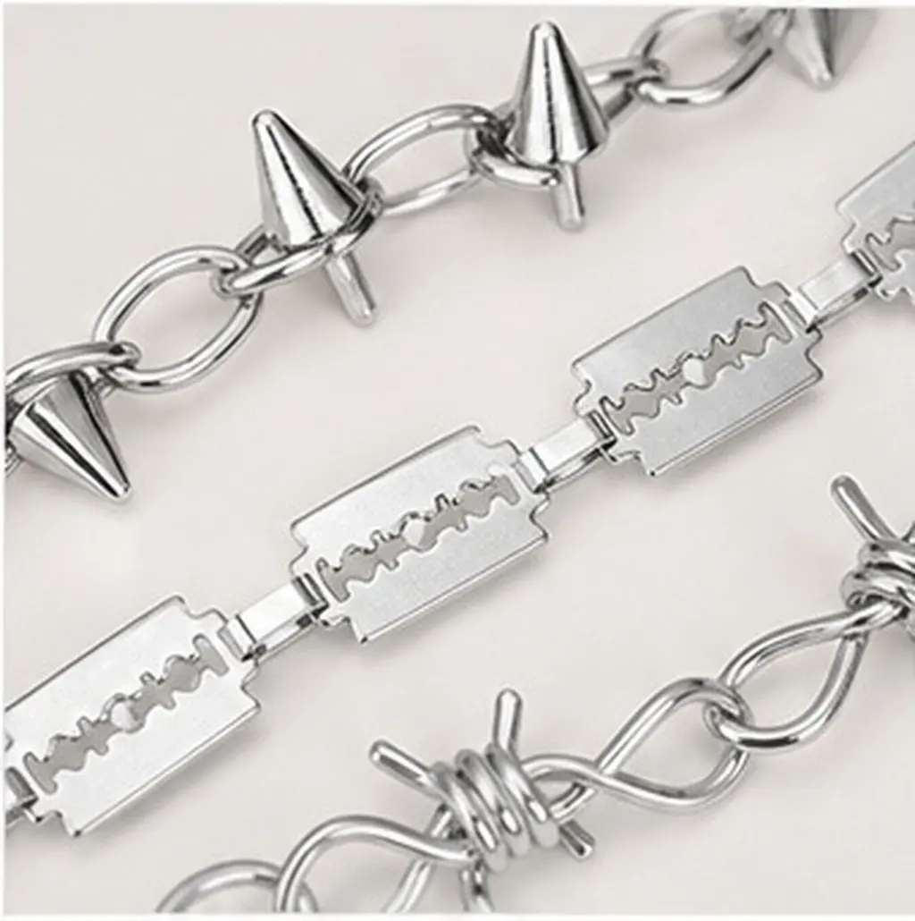 3Pcs Punk Style Shoe Chains for Women Decorative Metal Shoe Charm Chains Adjustable Length for Sandals Slippers Sneakers Boots