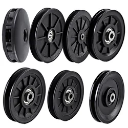 1Pc Nylon Bearing Pulley Wheel Round Fitness Pulley Wheel Bearing Replacements Gym Equipment Parts For Fitness Equipment