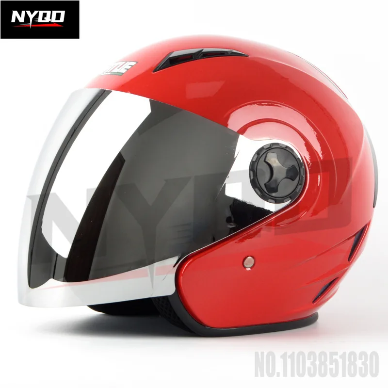 Retro helmet electric motorcycle helmet all season lightweight pedal half helmet moto cross casco moto