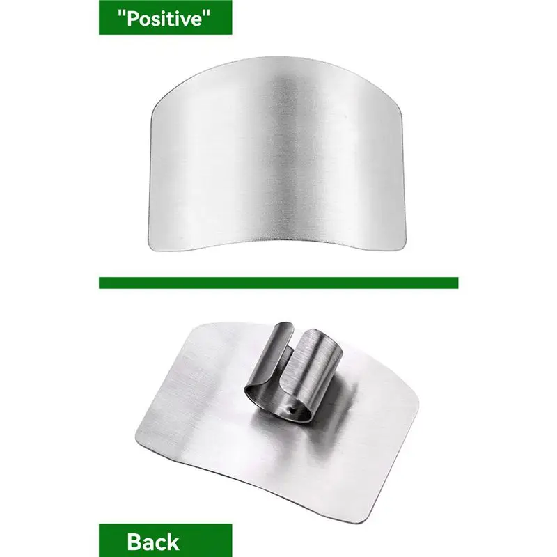AEE4-Finger Guard Protect Finger Hand Cut Hand Protector Knife Cut Finger Protection Stainless Steel Kitchen Tools