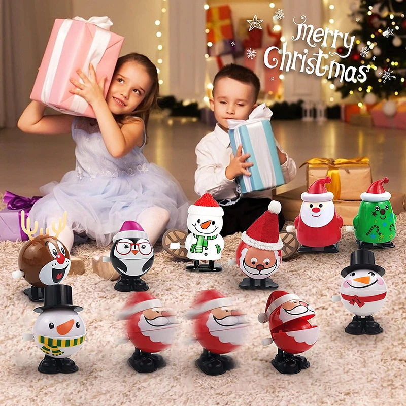 18-30Pcs Christmas Wind Up Toys Assorted Clockwork Toys Christmas Stocking Stuffers For Xmas Party Favors Goody Bag Filler