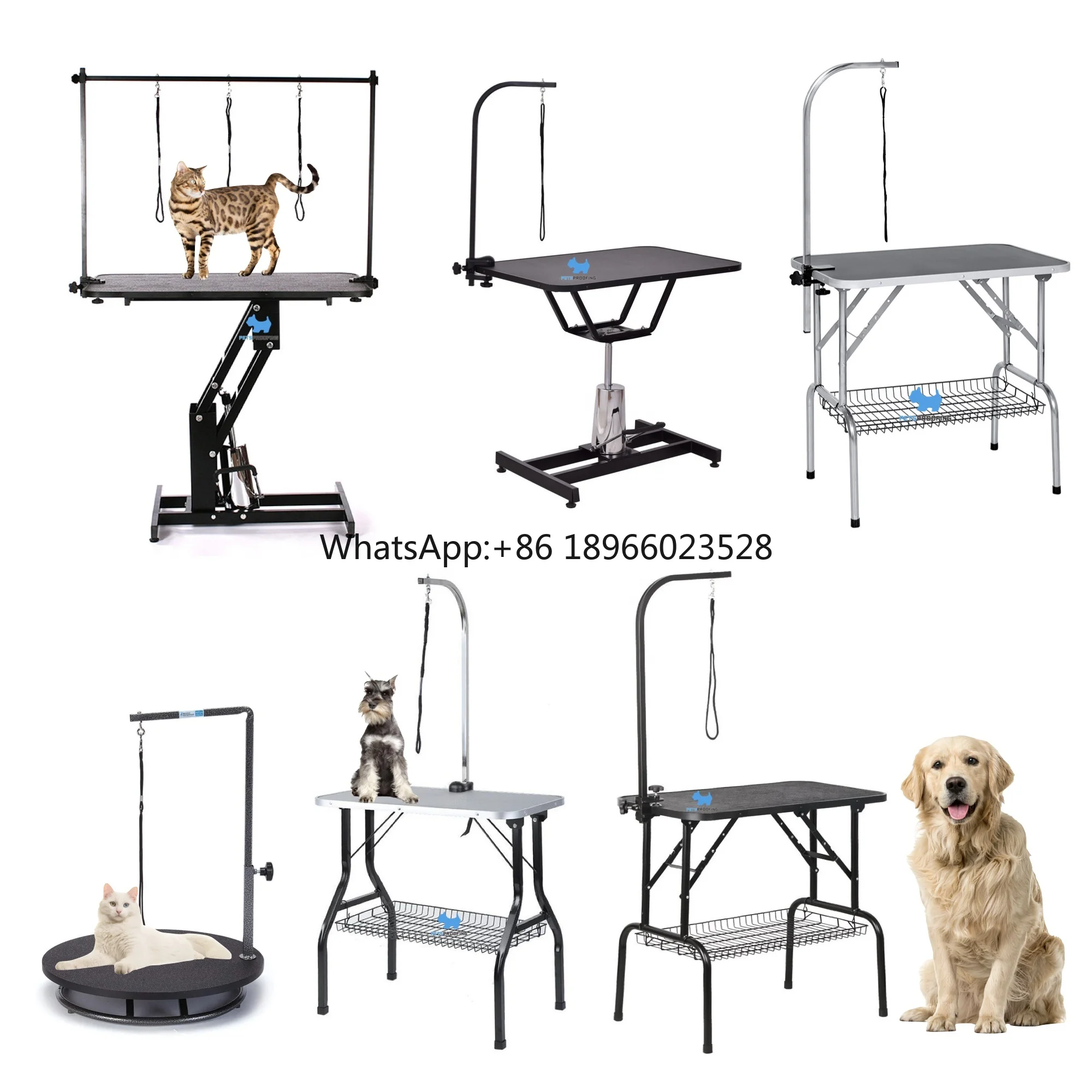 High Quality Adjustable Large groomright grooming table goat grooming table goldendoodle grooming table