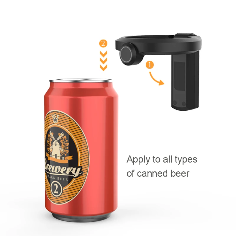Portable Ring Shape Beer Foam Maker - Ultrasonic Creamy Foam Generator with Fridge Magnet & LED Indicator Ideal for Beer Lovers