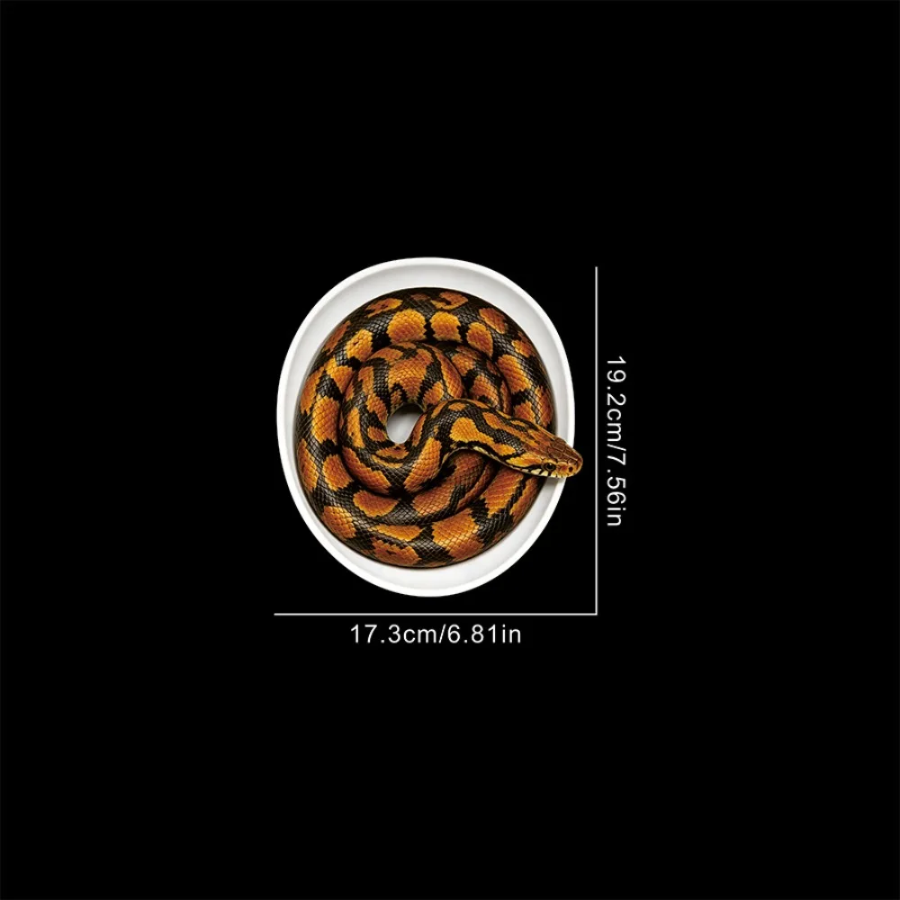 1 PIECE Snake Pattern Toilet Cover Decoration Sticker for Halloween Prank - Suitable for Toilet Cover Decoration