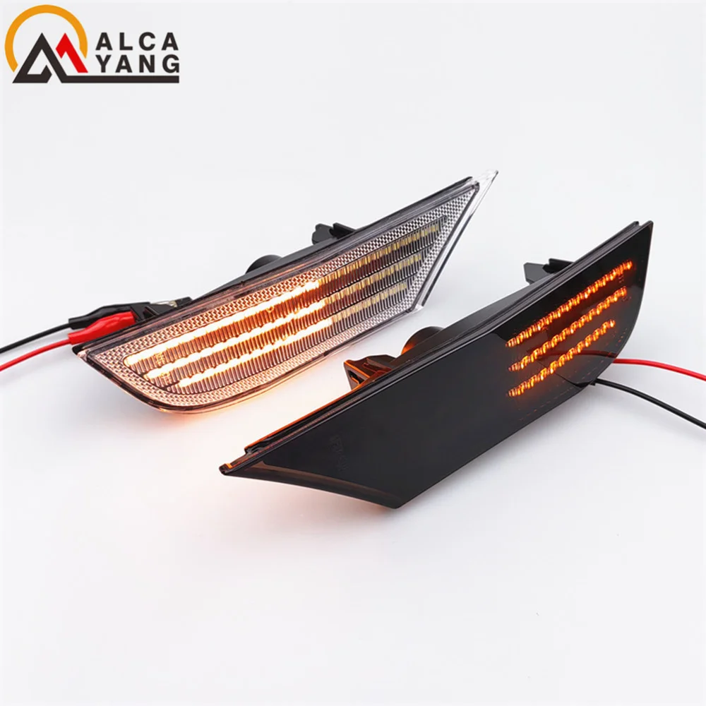 2 قطعة العنبر ديناميكية تدفق المياه LED الجانب ماركر ضوء لهوندا أوديسي 2018 2019 2020