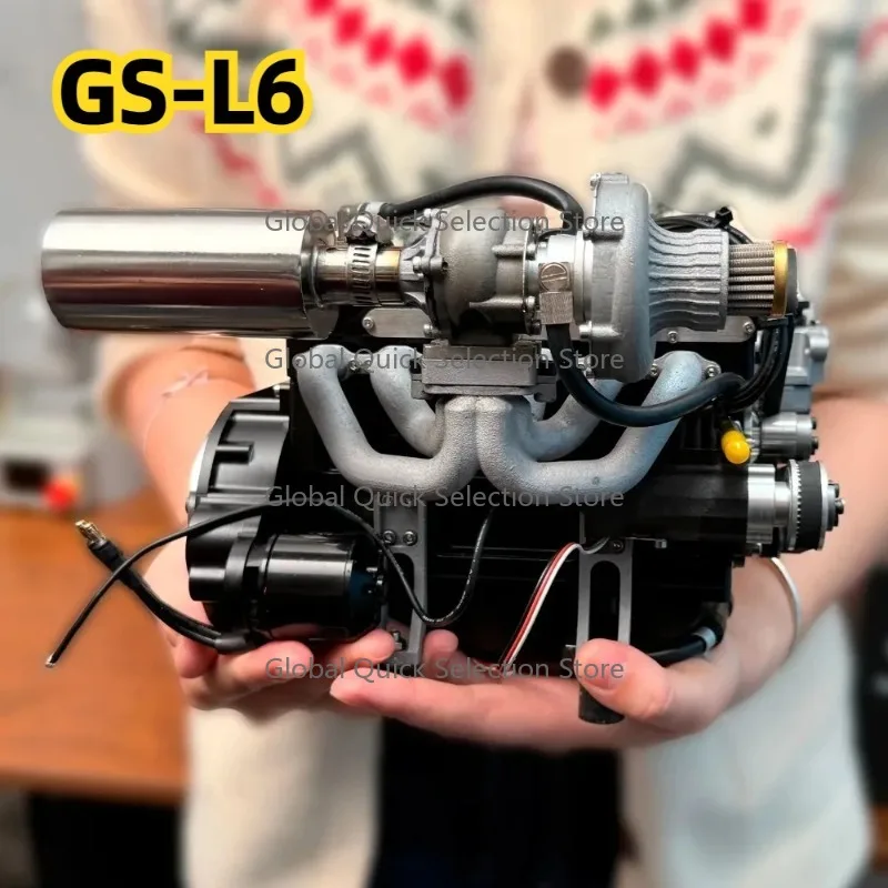 

GS-L6 V6 Engine Model Water-cooled Four-stroke Electric Start Includes Brushless Motor V6 Internal Combustion Engine
