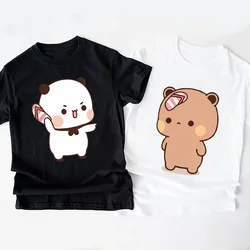 Panda Bear Bubu Throwing Flip Flop To Dudu T-shirt Men Women Funny Couple T Shirt Casual Cotton Fashion Cute Tshirt Valentines