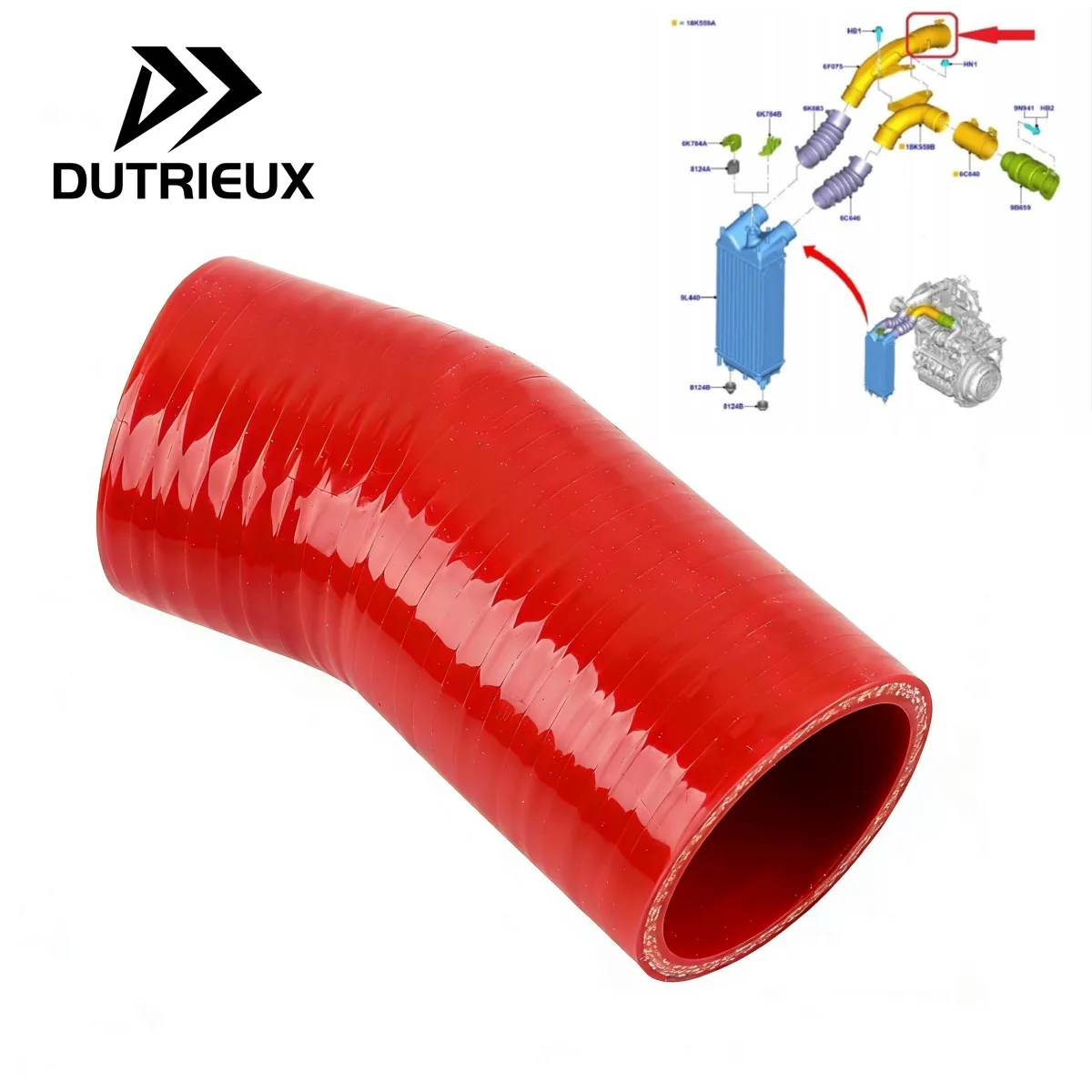 

Для FORD B-MAX FIESTA KA MONDEO 1.5 TDCI TURBO СИЛИКОНОВЫЙ ШЛАНГ DS73-6F075-ED