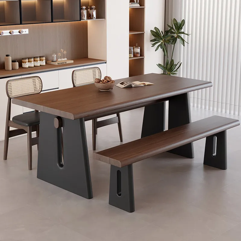 

Design Wooden Dining Tables Luxury Modern Legs Living Room Dinette Dining Tables Kitchen Brown Tavoli Da Pranzo Furniture Home