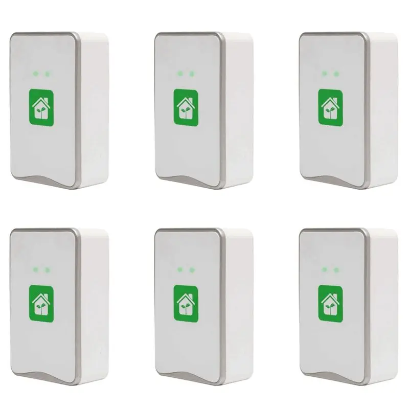 

ABBK-6X Подключаемый очиститель воздуха с генератором отрицательных ионов без фильтра, ионизатор для удаления аллергенов, загрязняющих веществ и запахов - вилка стандарта ЕС