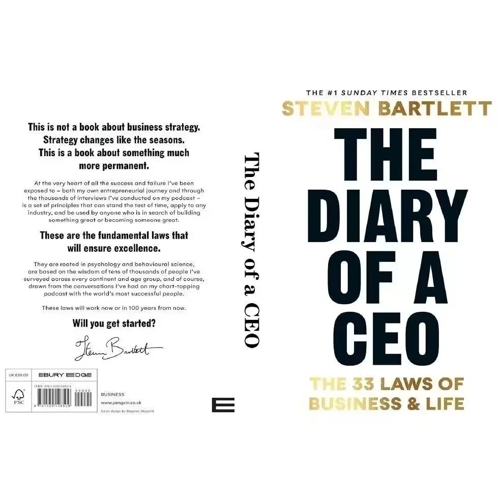 The Diary of A CEO: The 33 Laws of Business and Life Paperback Book English