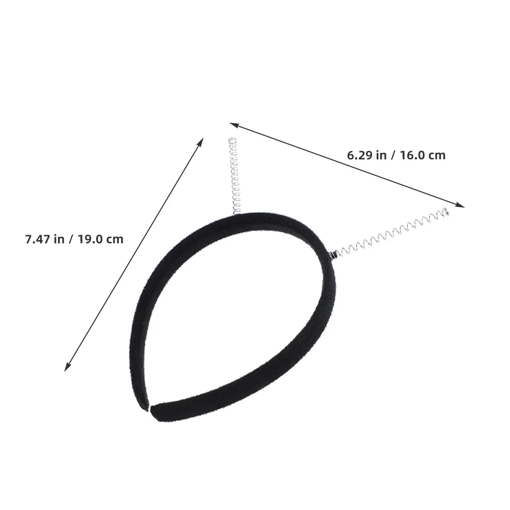 20 szt. Opaski sprężynowe DIY, antena, opaska do włosów, czarne modne akcesoria, akcesoria do włosów na imprezę kostiumową, metalowa opaska do włosów dla mężczyzn