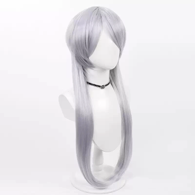 Touken Ranbu ONLINE Hakusan Yoshimitsu Cosplay peluca gris 70cm pelo sintético resistente al calor Halloween carnaval fiesta de juegos de rol