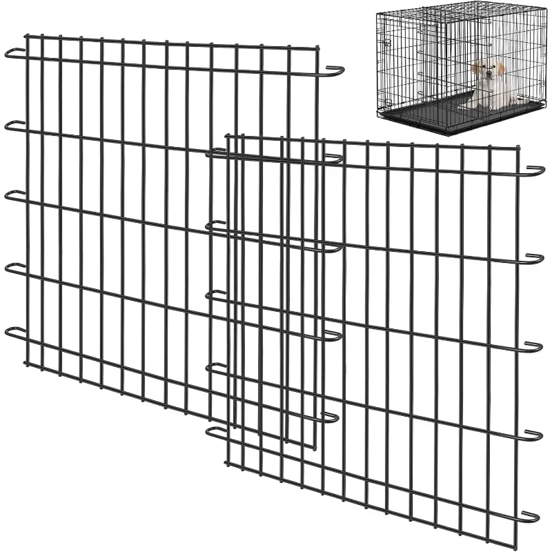 

2 Pcs Dog Crate Divider Panel Metal Pets Divider Panel Dog Crate for Pets(36 Inches)